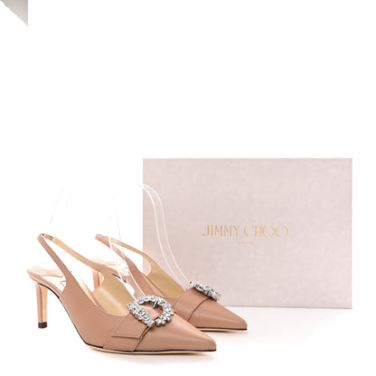 Jimmy Choo Calfskin Cheri 65 Slingback Pumps 36 Powder Pink 8 of 8
