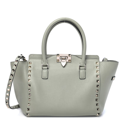 Valentino Garavani Vitello Small Rockstud Double Handle Tote Green Tea Sorbet 1 of 9