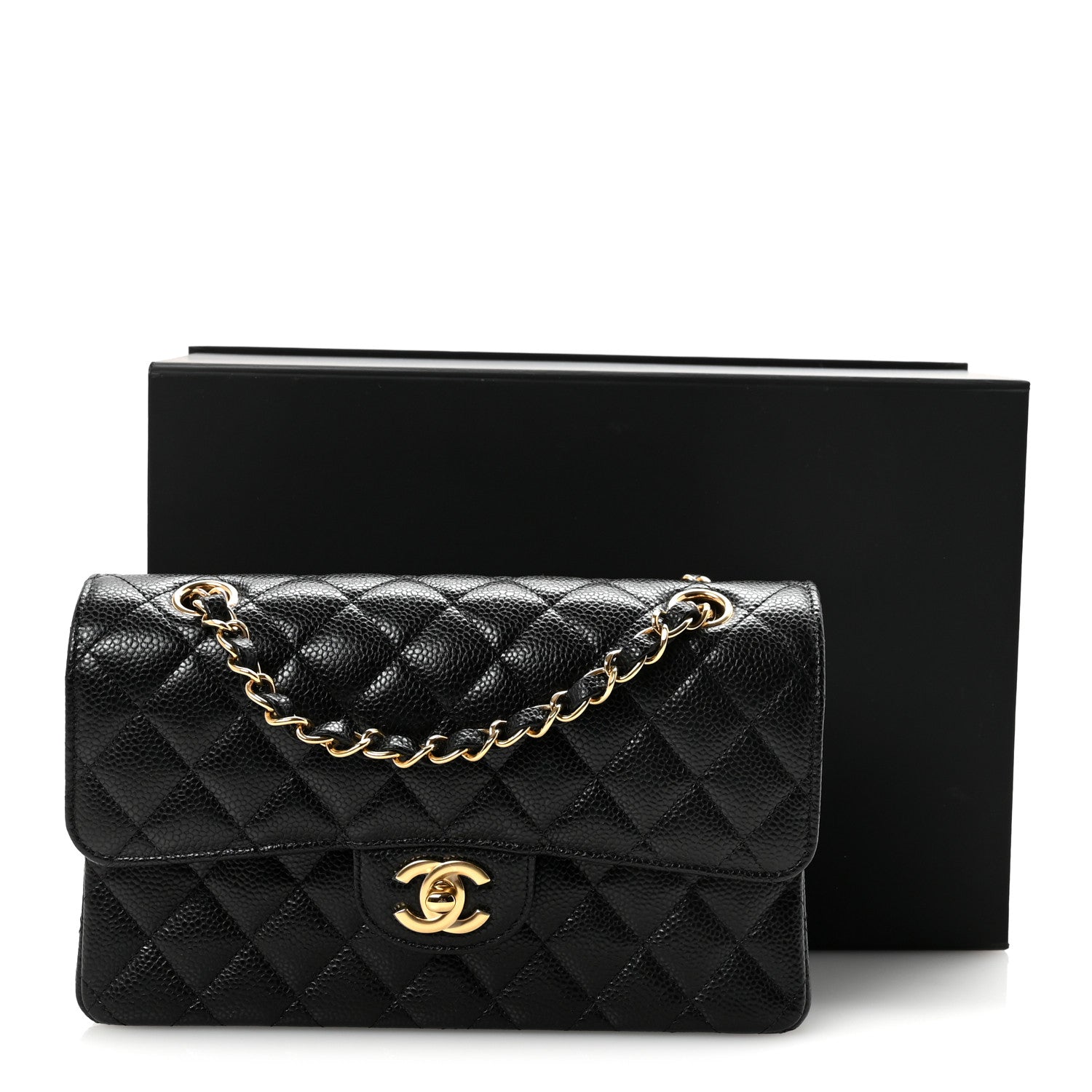 Chanel Caviar Quilted Small Double Flap Black 11 of 11