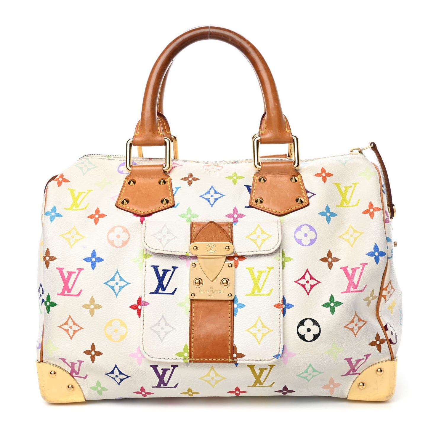 Monogram Multicolor Speedy 30 White