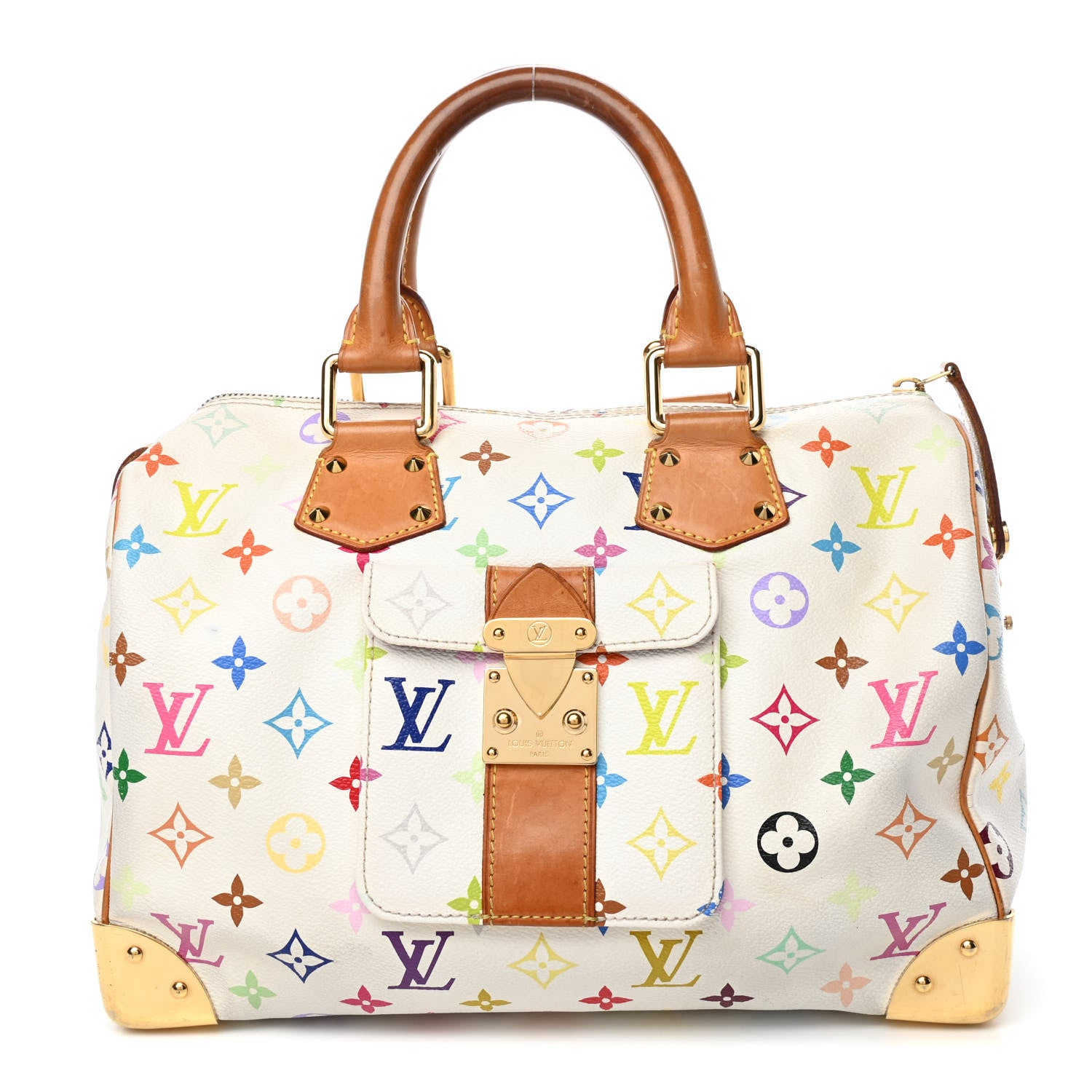 Louis Vuitton Monogram Multicolor Speedy 30 White 1 of 4