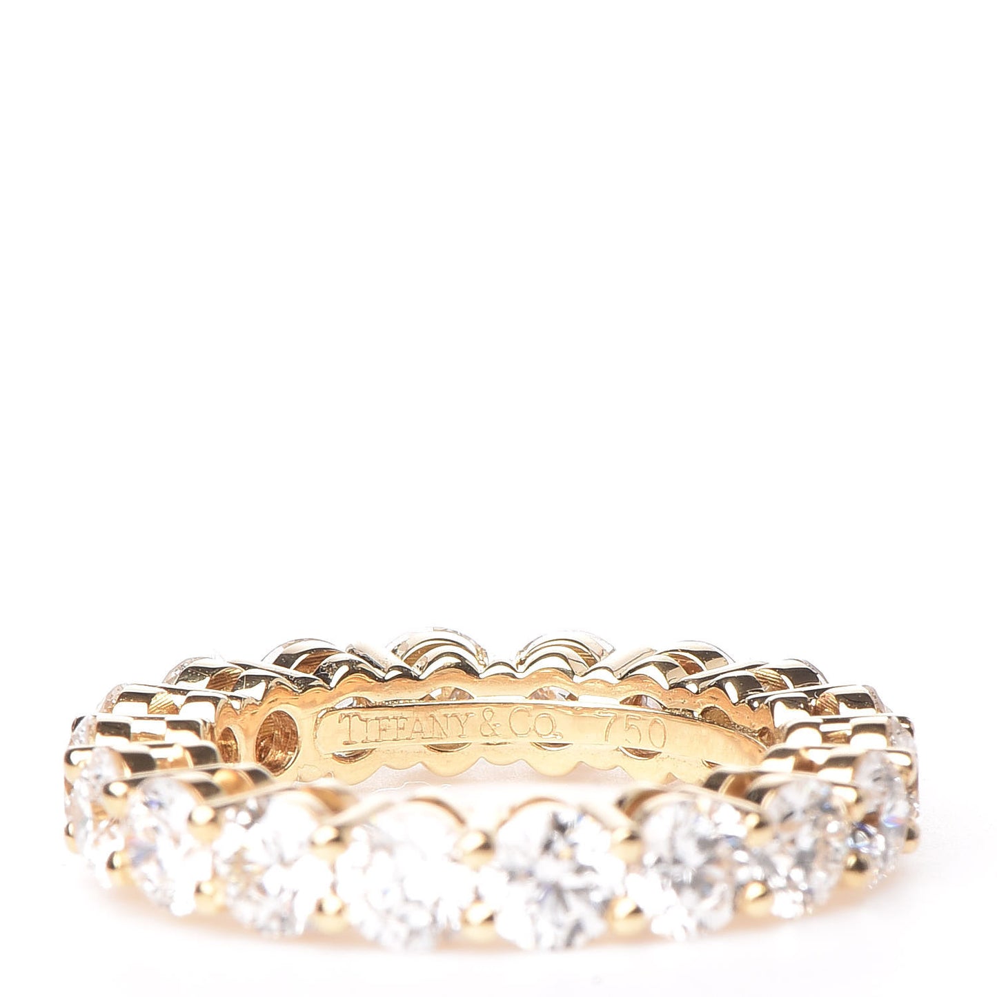 18K Yellow Gold Diamond Eternity Embrace Band Ring 4