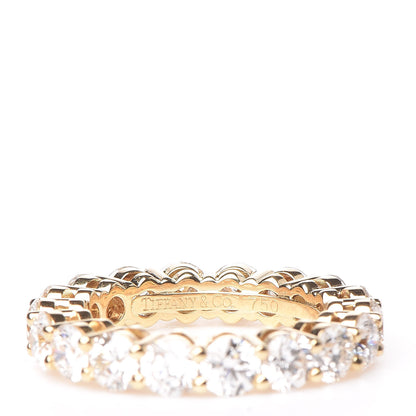 Tiffany 18K Yellow Gold Diamond Eternity Embrace Band Ring 4 4 of 4