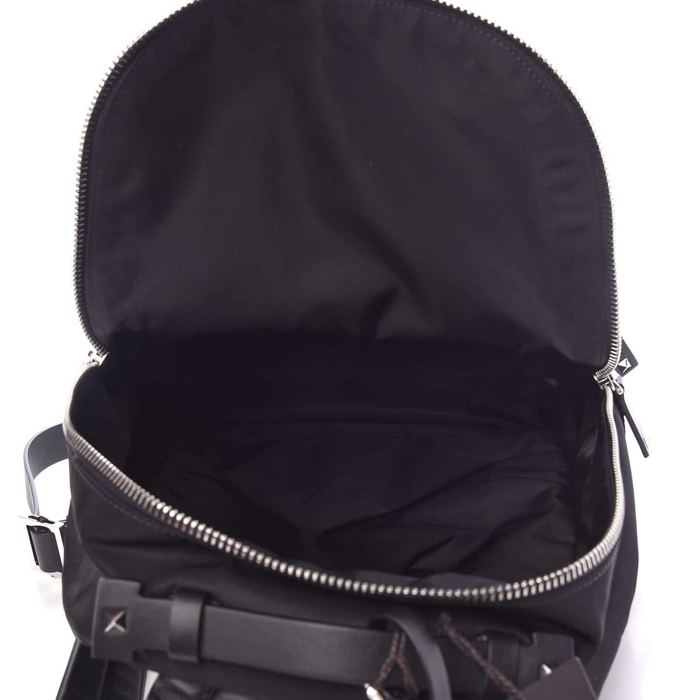 Nylon VLTN Rockstud Backpack Black