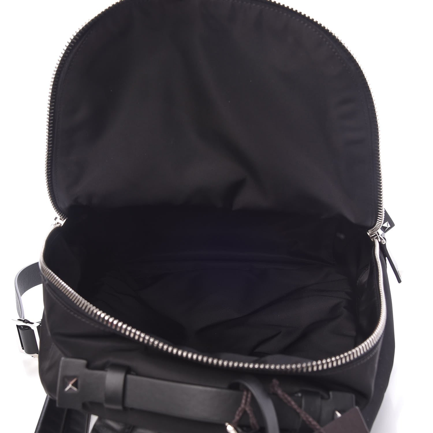Valentino Garavani Nylon VLTN Rockstud Backpack Black 5 of 6