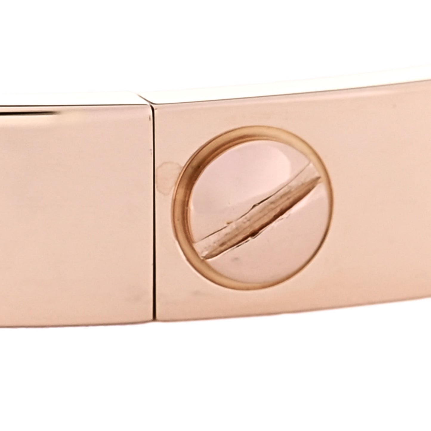 18K Pink Gold 4 Diamond LOVE Bracelet 17