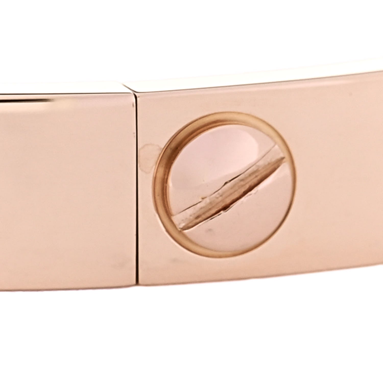 Cartier 18K Pink Gold 4 Diamond LOVE Bracelet 17 4 of 5