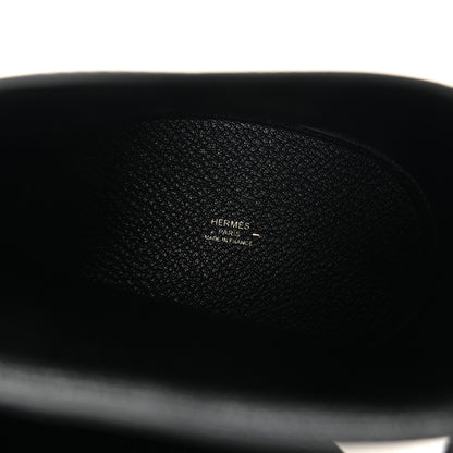 Hermes Lizard Embroidered Stromboli Black 5 of 10
