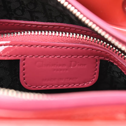 Christian Dior Patent Cannage Medium Lady Dior Red 6 of 10
