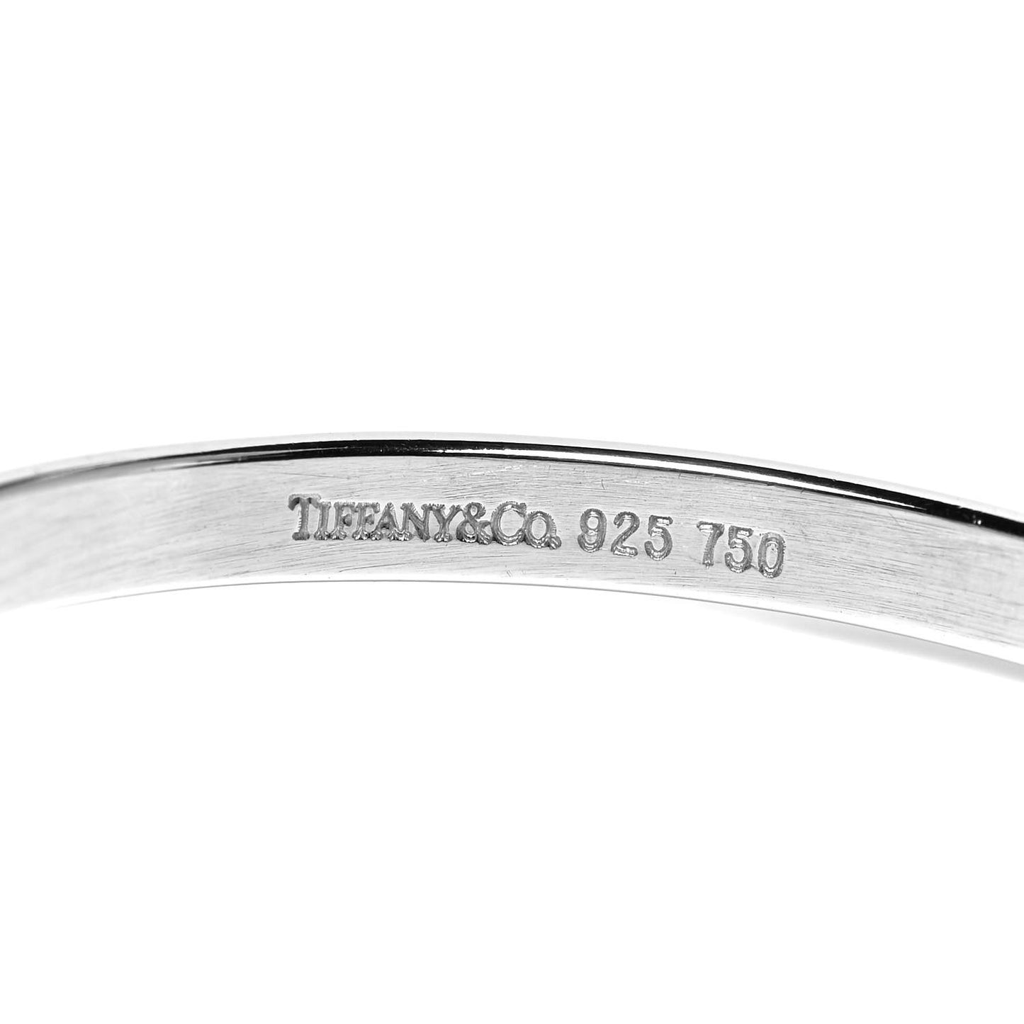 Sterling Silver 18K Yellow Gold Hook Eye Bangle Bracelet