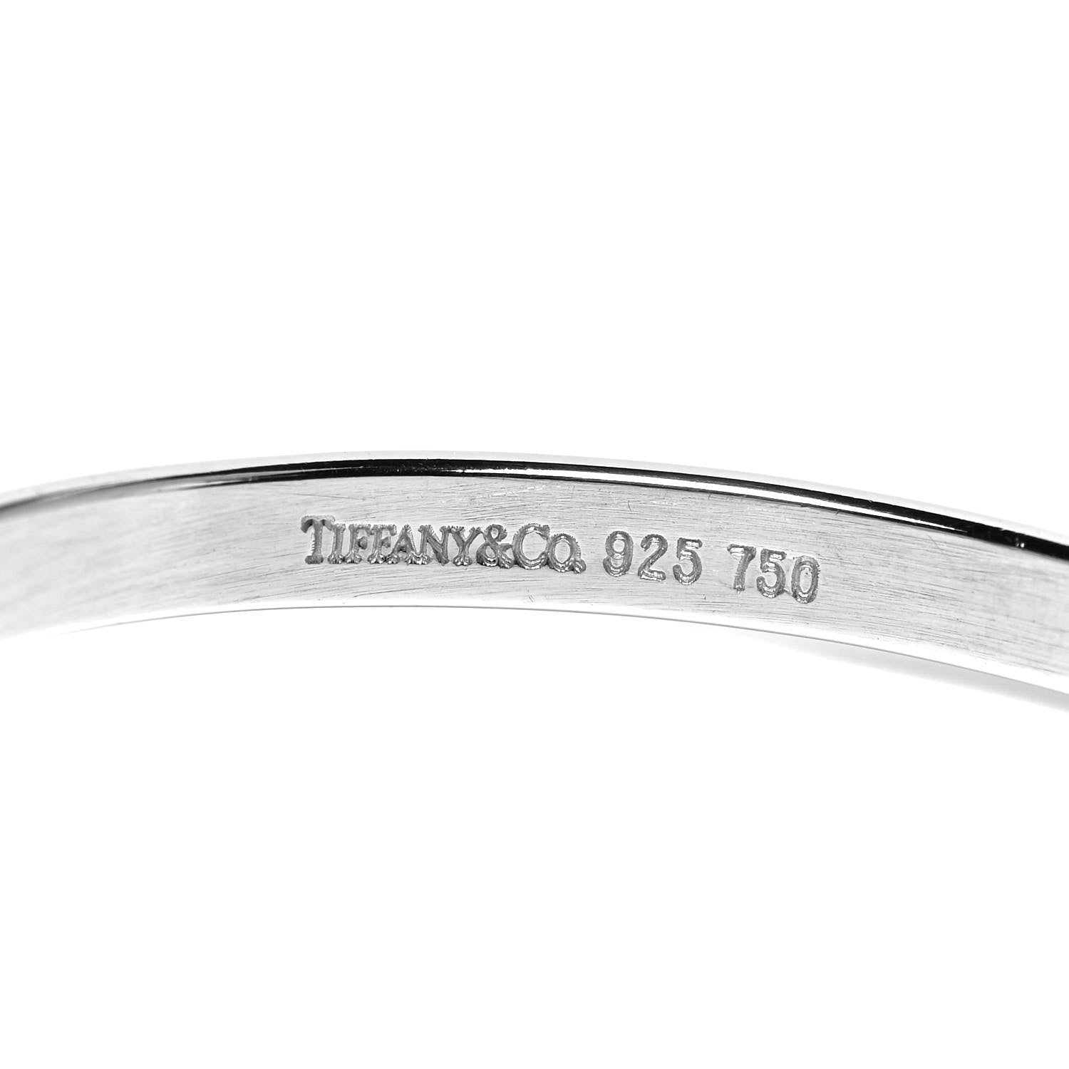 Tiffany Sterling Silver 18K Yellow Gold Hook Eye Bangle Bracelet 4 of 4