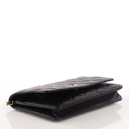 Chanel Caviar Quilted Wallet On Chain WOC Black 4 of 9