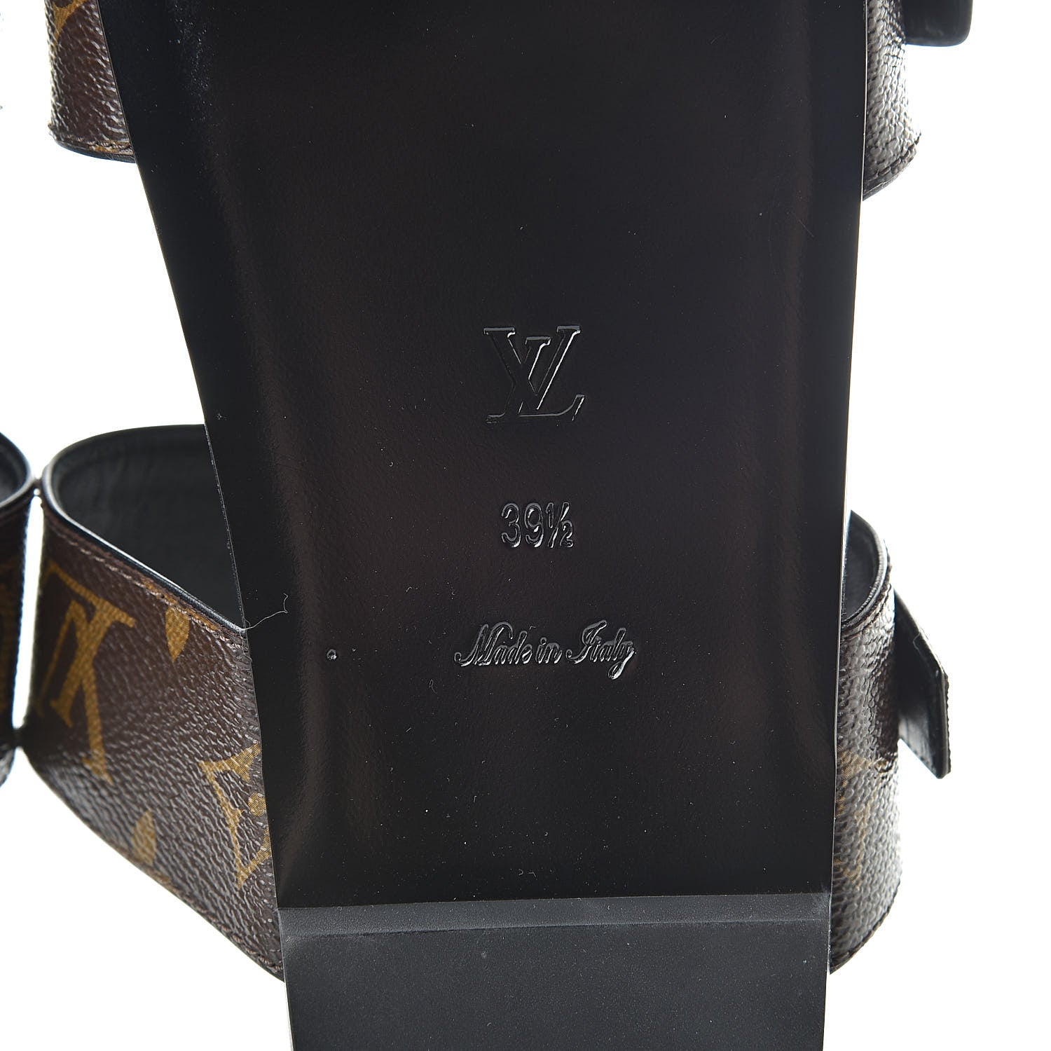 Louis Vuitton Monogram Bom Dia Mule Sandals 39.5 Black 6 of 8