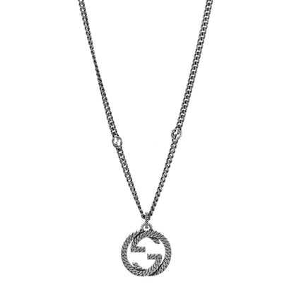 Gucci Sterling Silver Interlocking G Pendant Necklace 1 of 4