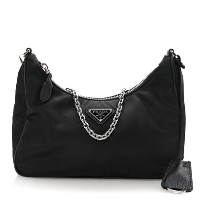 Prada Nylon Re-Edition 2005 Shoulder Bag Black 3 of 10