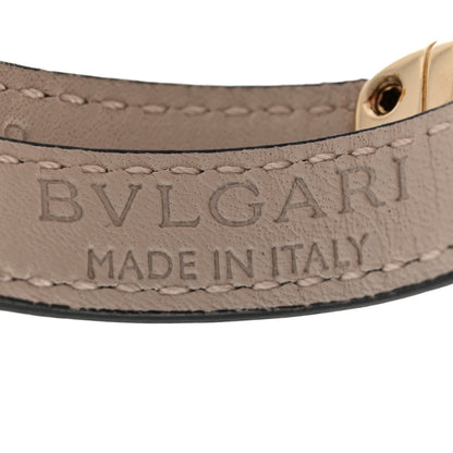 Bulgari Calfskin Serpenti Forever Double Coil S Bracelet Black 4 of 5