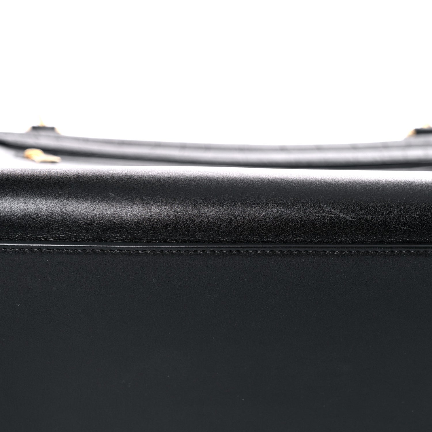 Celine Crocodile Embossed Calfskin Suede Medium Trapeze Black 19 of 19