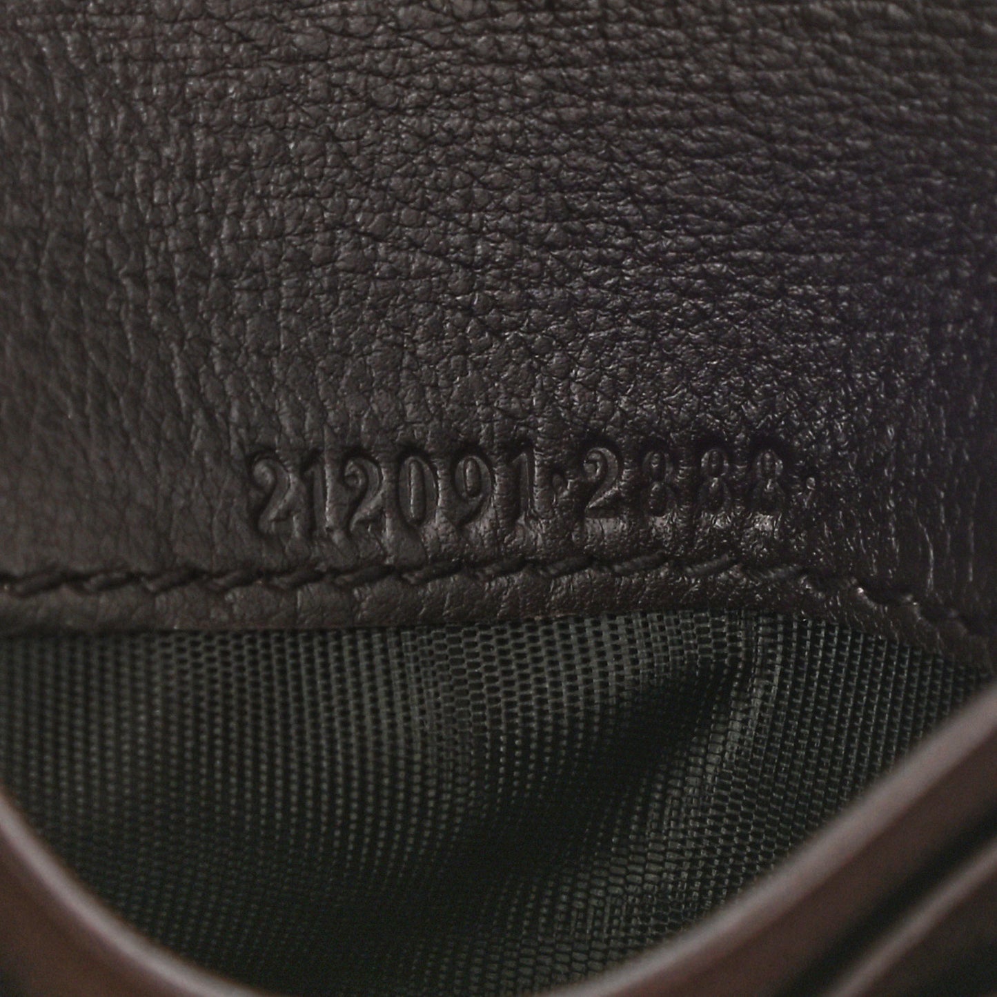 Guccissima Icon Bar French Wallet Dark Brown