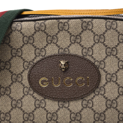 Gucci GG Supreme Monogram Web Neo Vintage Shoulder Bag Beige New Acero Crop 10 of 11