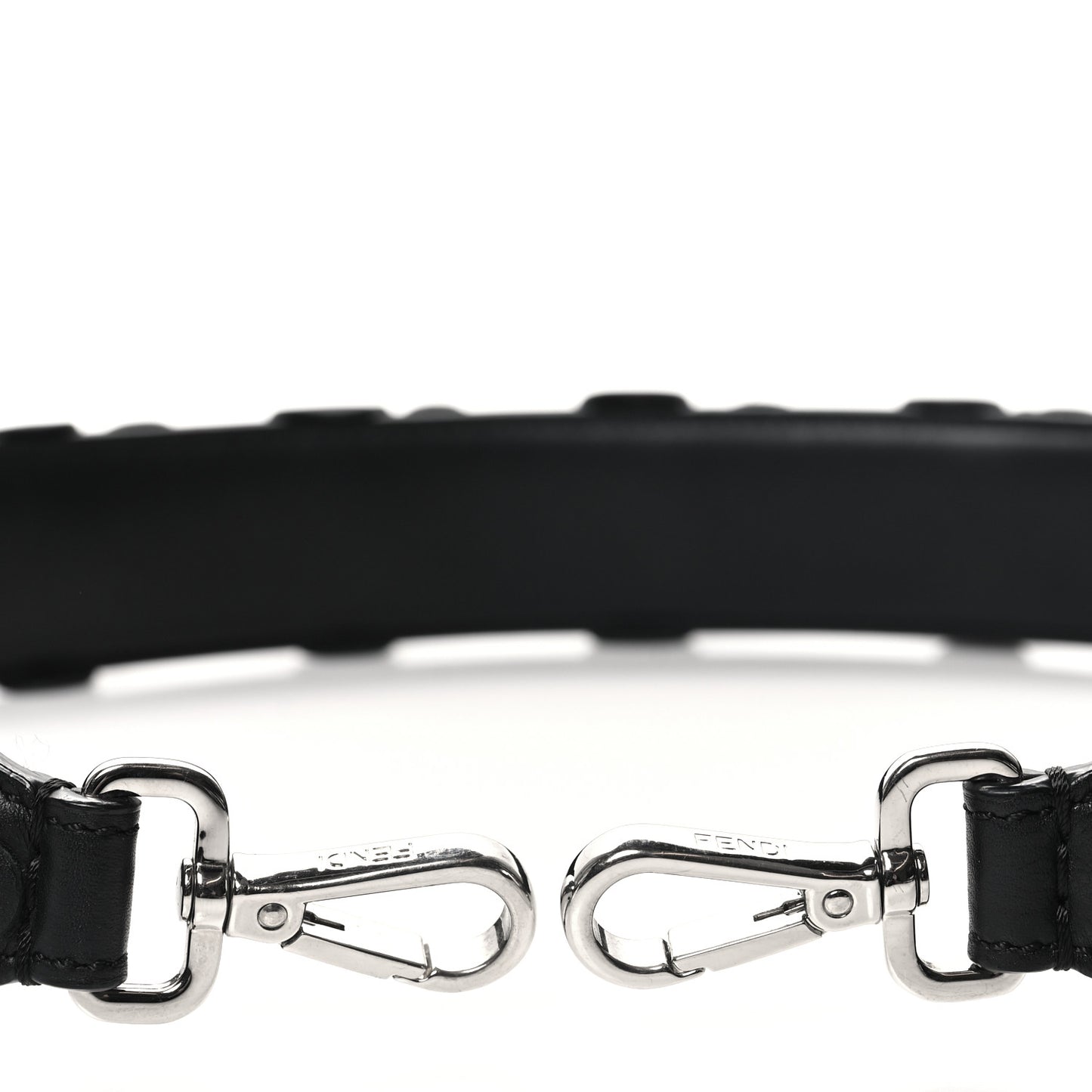 Vitello Dolce Nappa Patent Flowerland Studded Strap You Black