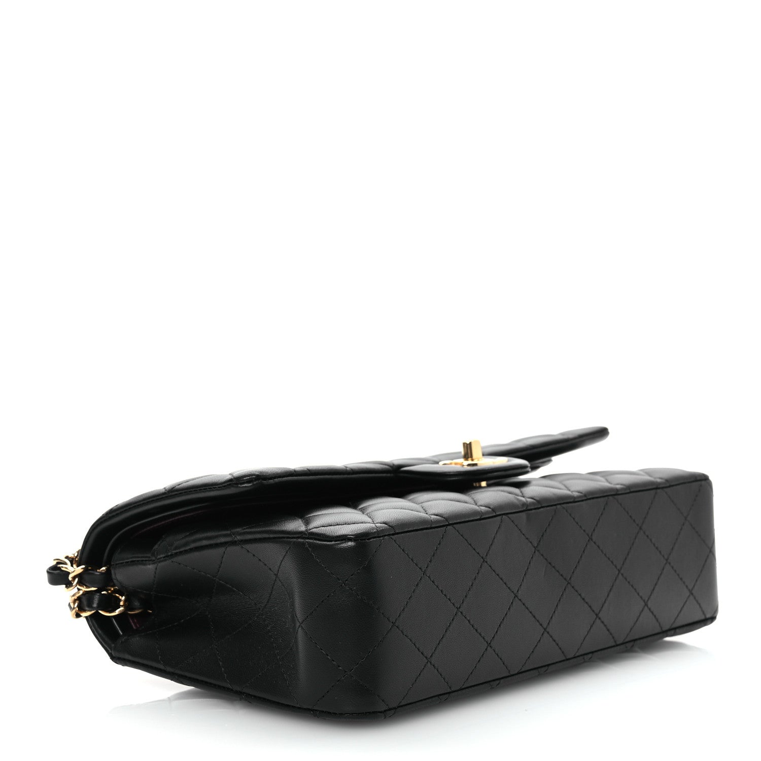 Chanel Lambskin Quilted Medium Double Flap Black 4 of 11