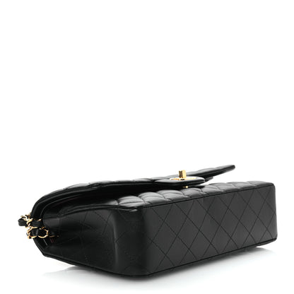 Chanel Lambskin Quilted Medium Double Flap Black 4 of 11