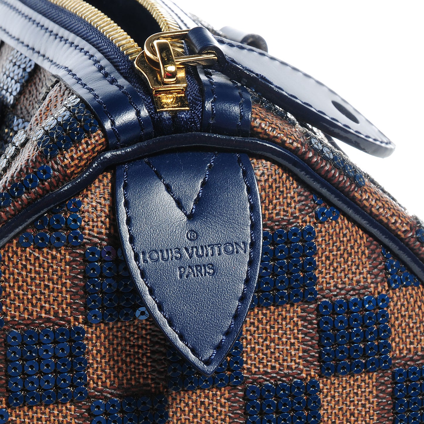 Damier Paillettes Speedy 30 Blue