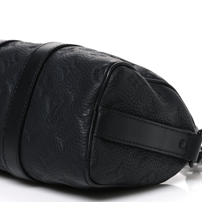 Louis Vuitton Monogram Taurillon Keepall Bandouliere 25 Black 9 of 10