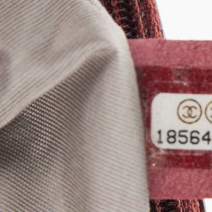 Chanel Caviar Half Moon Wallet On Chain WOC Dark Red 9 of 11