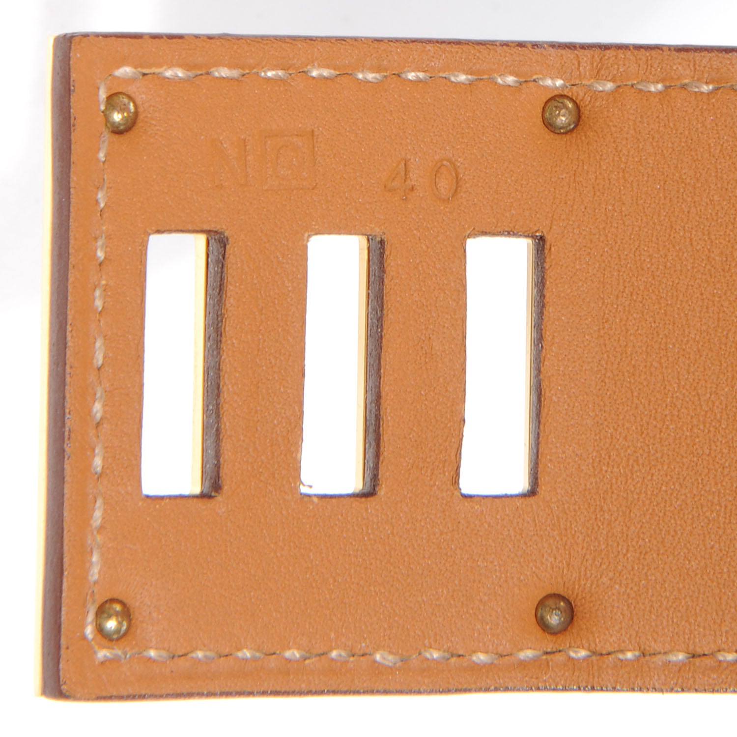 Hermes Swift Leather Kelly Dog Bracelet Fauve 5 of 5