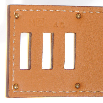 Hermes Swift Leather Kelly Dog Bracelet Fauve 5 of 5