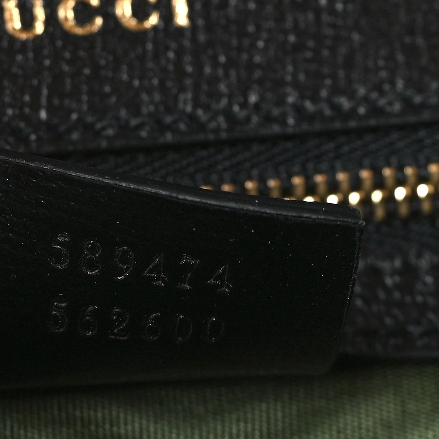 Textured Calfskin Small Torchon GG Ring Shoulder Bag Black