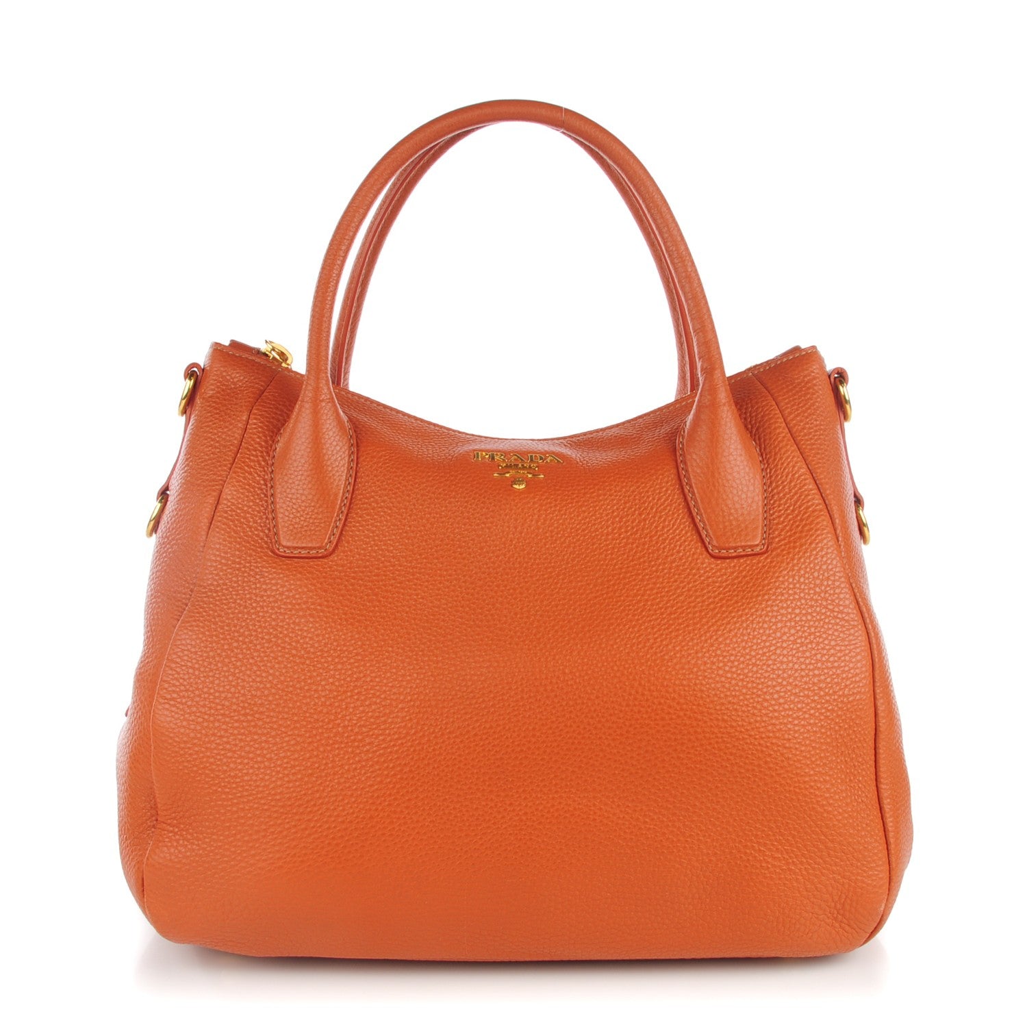 Prada Vitello Daino Shoulder Bag Rame 1 of 9