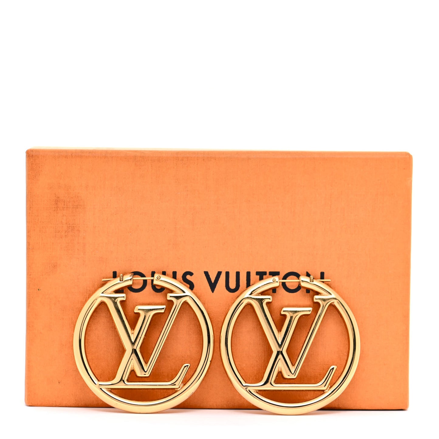 Metal Louise Hoop Earrings Gold