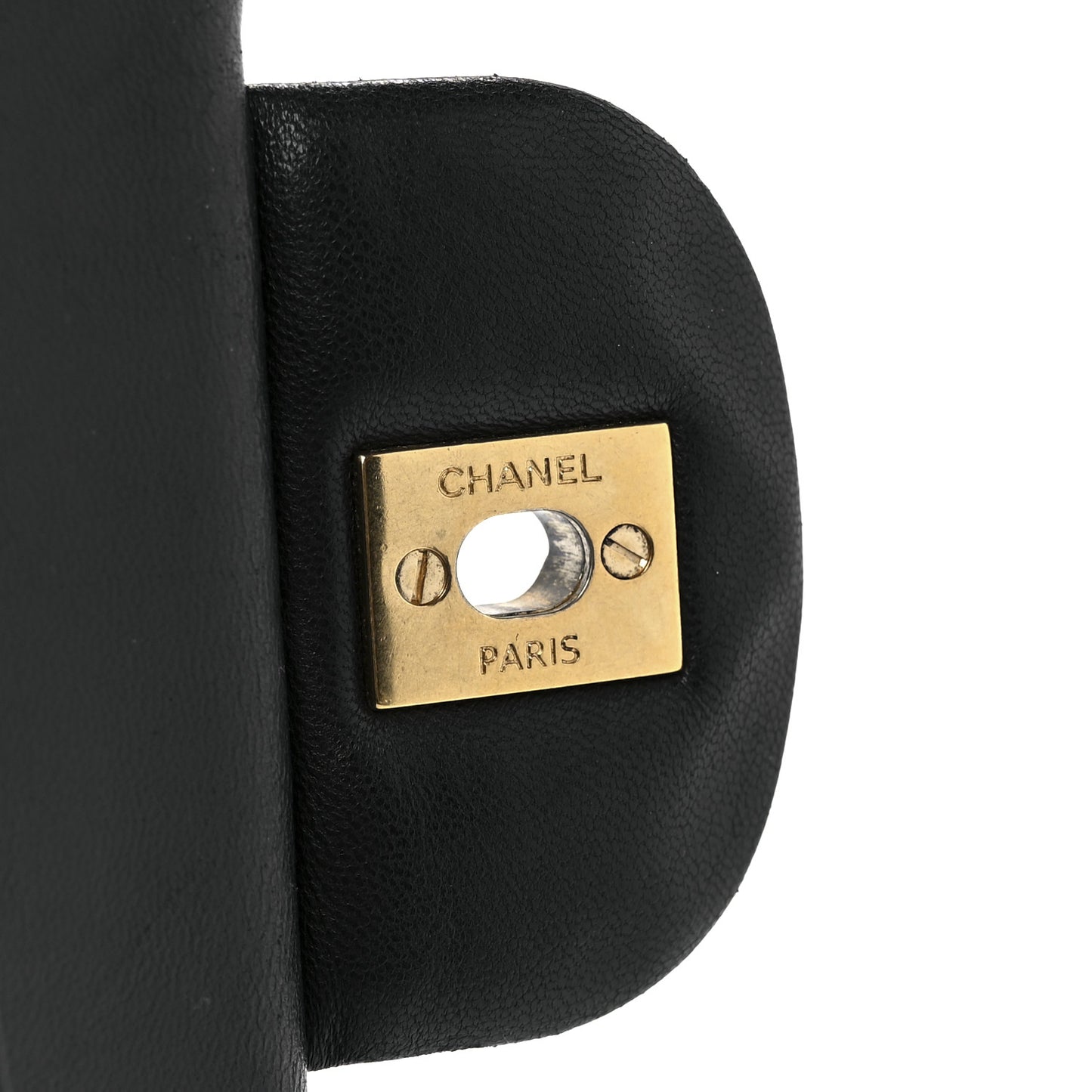 Lambskin Quilted Jumbo Double Flap Black