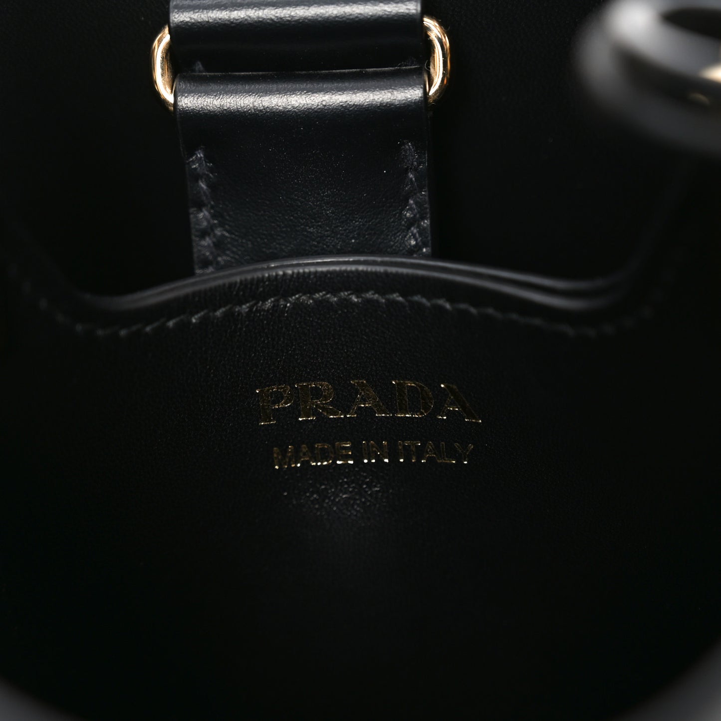 Soft Calfskin Small Panier Bucket Bag Black