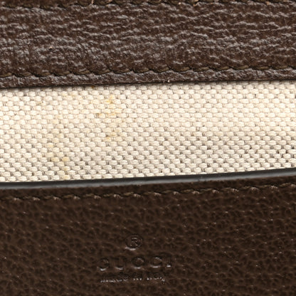 Gucci GG Supreme Monogram Textured Dollar Calfskin Web Mini Ophidia Envelope Shoulder Bag Beige Ebony 5 of 12