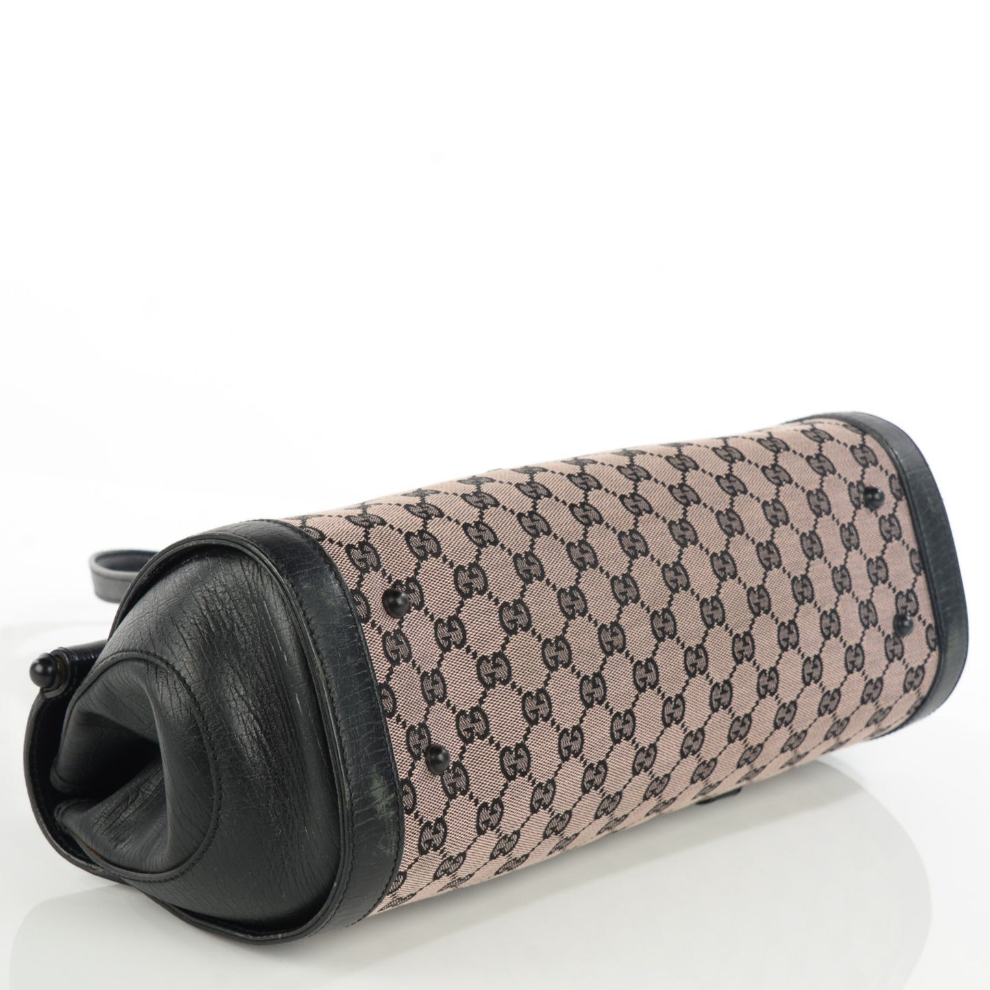 Monogram Bamboo Bullet Handbag Black