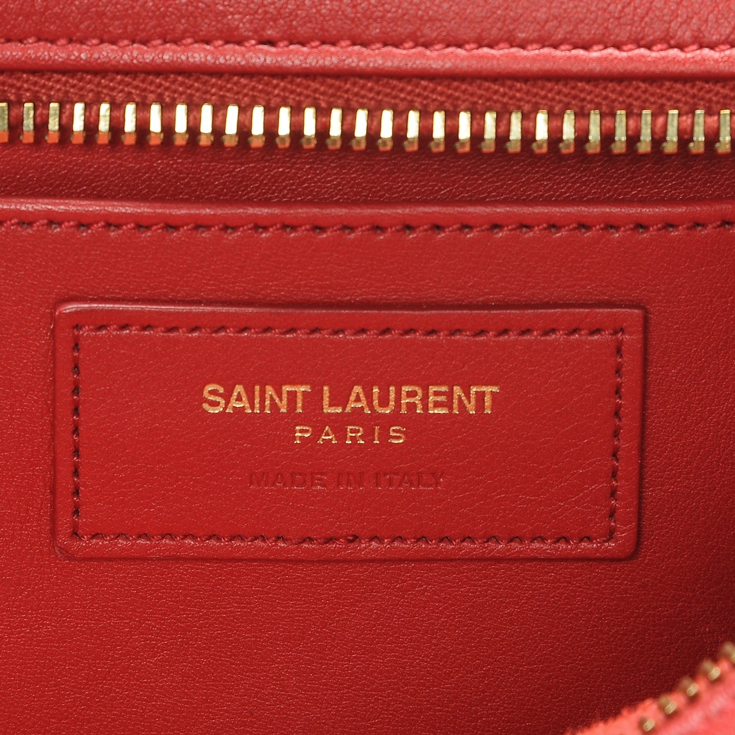 Saint Laurent Calfskin Small Classic Y Cabas Red 6 of 6
