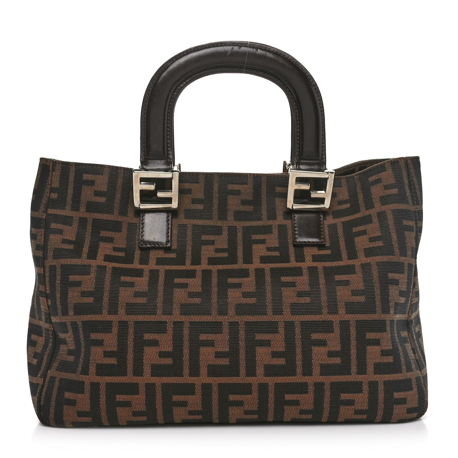 Fendi Zucca Small Holdall Tote Tobacco 1 of 10