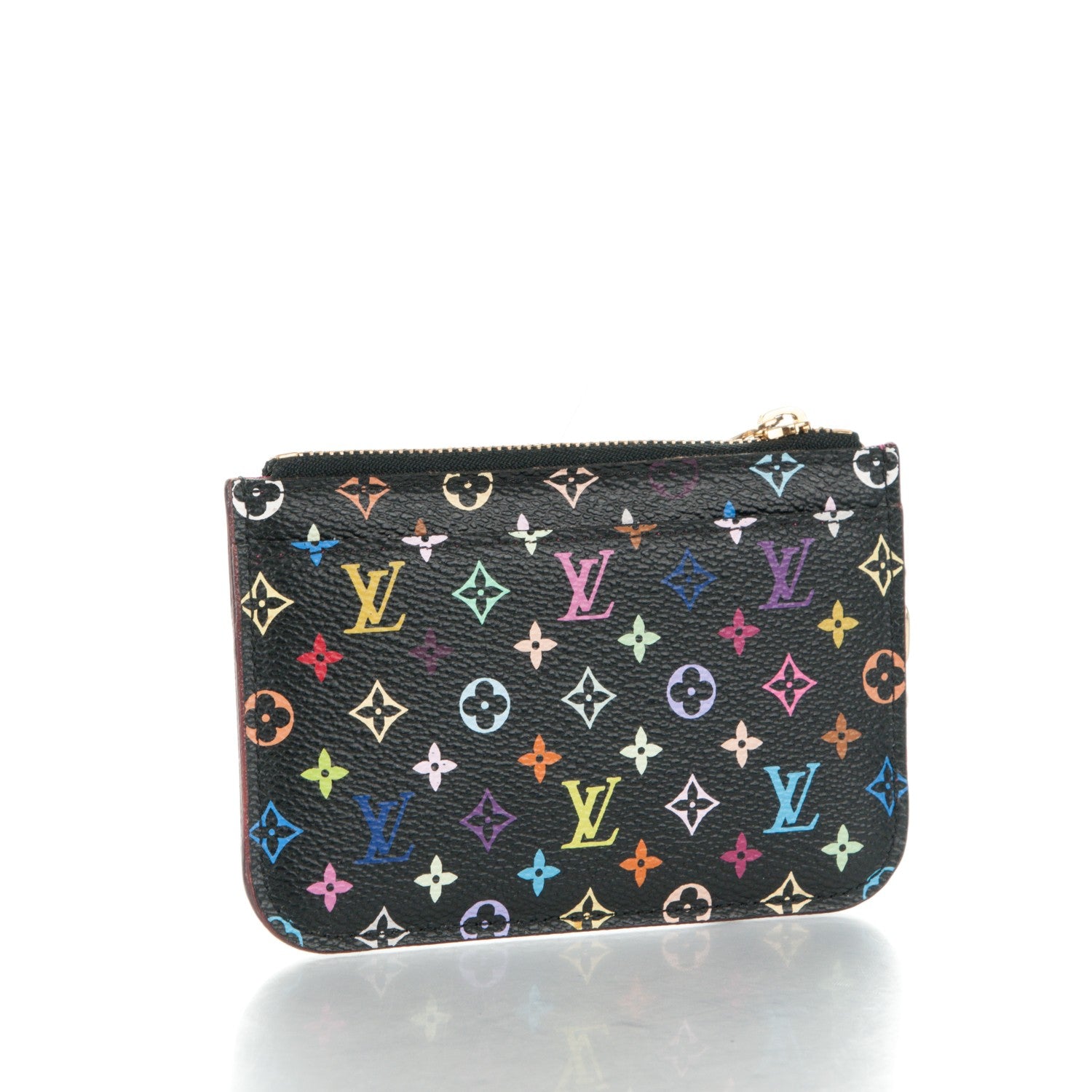 Louis Vuitton Monogram Multicolor Key Pouch Black Grenade 3 of 7