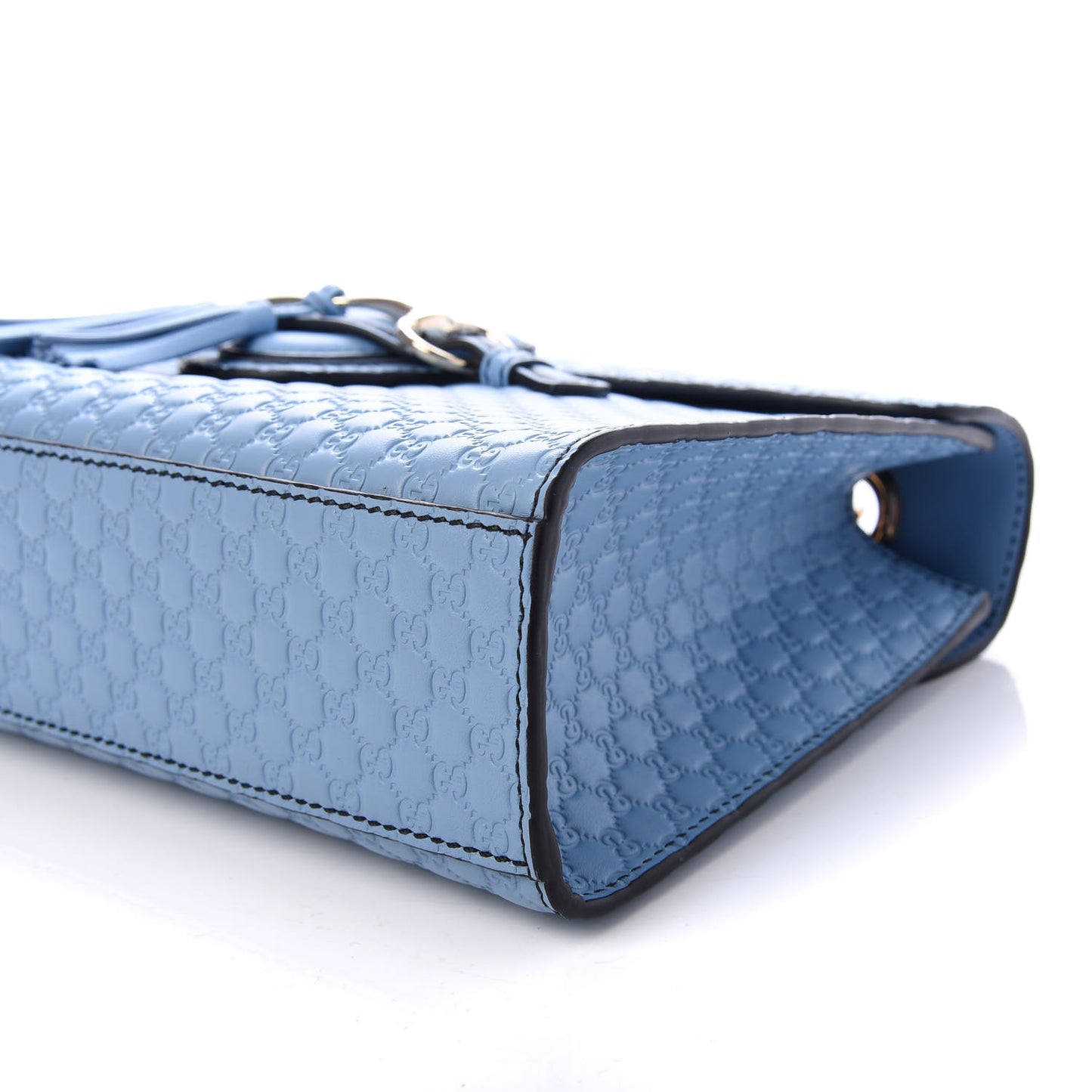 Microguccissima Medium Emily Chain Shoulder Bag Mineral Blue