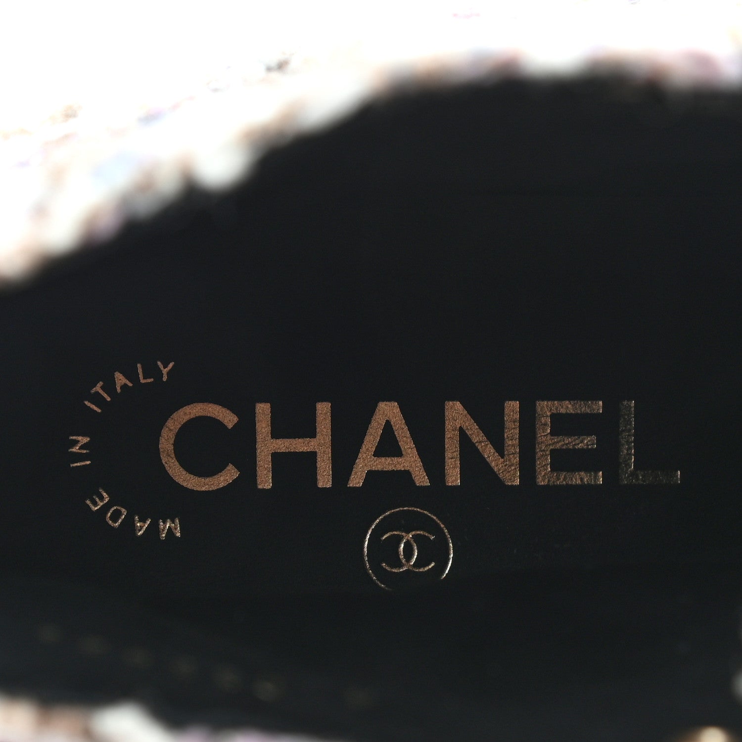 Chanel Tweed Calfskin Pearl Combat Short Boots 38.5 Multicolor 7 of 11