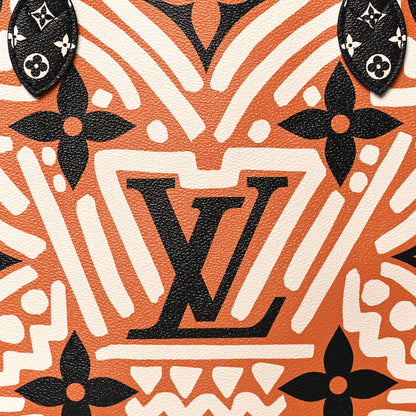 Louis Vuitton Monogram Giant Crafty Neverfull MM Creme Caramel 9 of 12