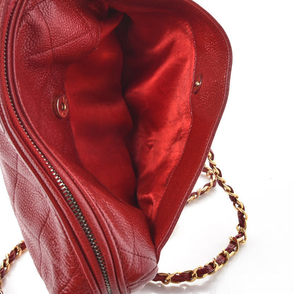 Chanel Caviar Quilted Camera Case Red 6 of 10
