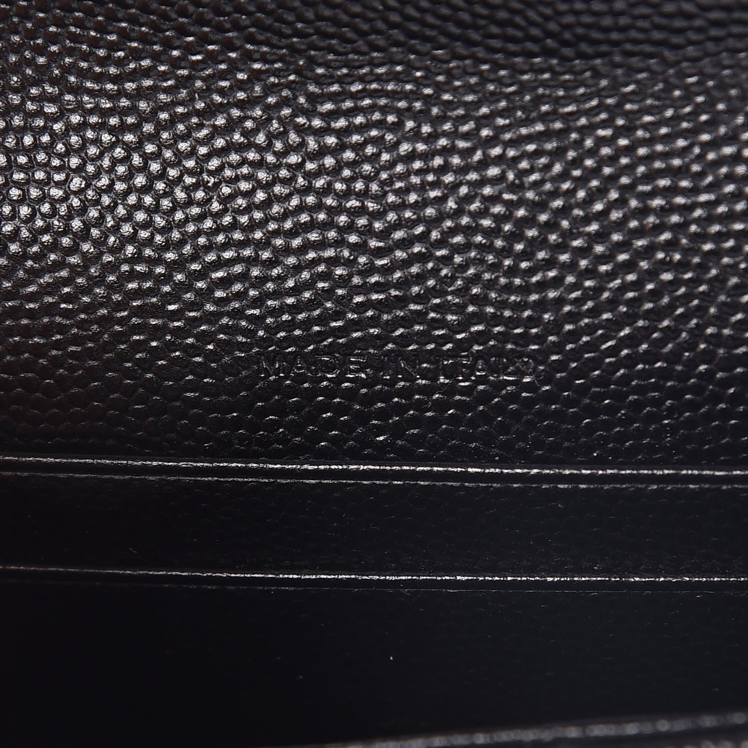 Saint Laurent Grain De Poudre Matelasse Chevron Small Monogram Envelope Wallet Black 7 of 7