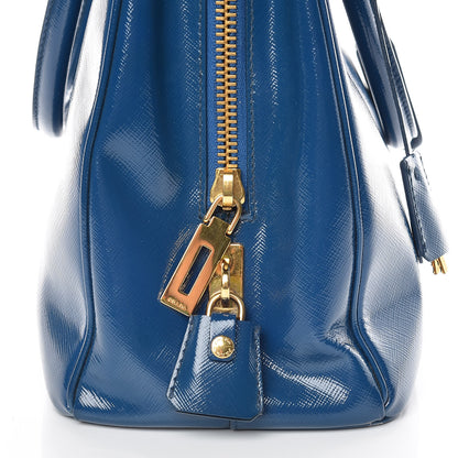 Prada Saffiano Vernice Shopping Tote Azzurro 17 of 18