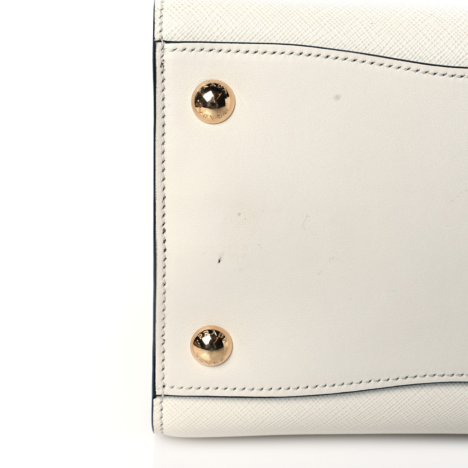 Prada Saffiano City Calfskin Medium Bibliothèque Top Handle Bianco Begon 11 of 11