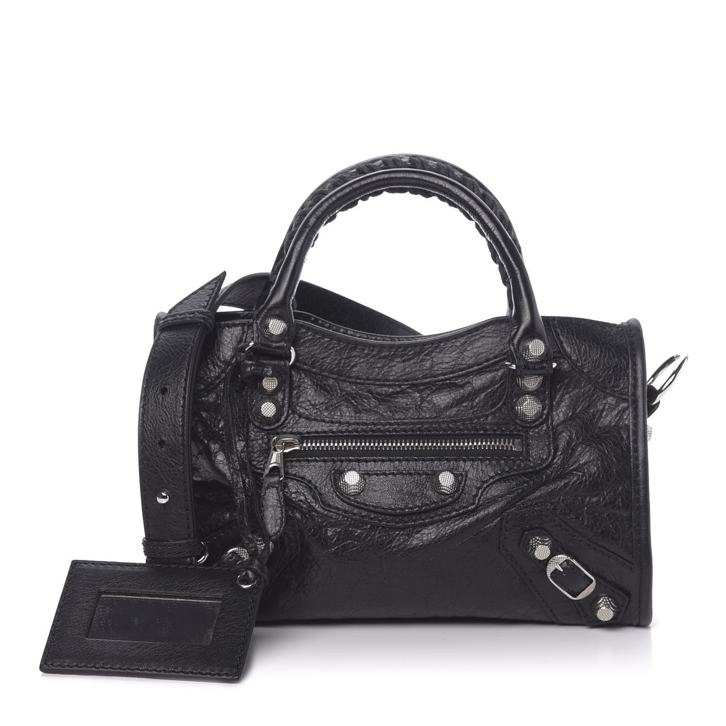Agneau Giant 12 Silver Hardware Mini City Black