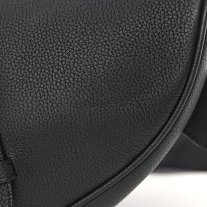 Christian Dior Grained Calfskin Kim Jones Saddle Bag Black 13 of 17
